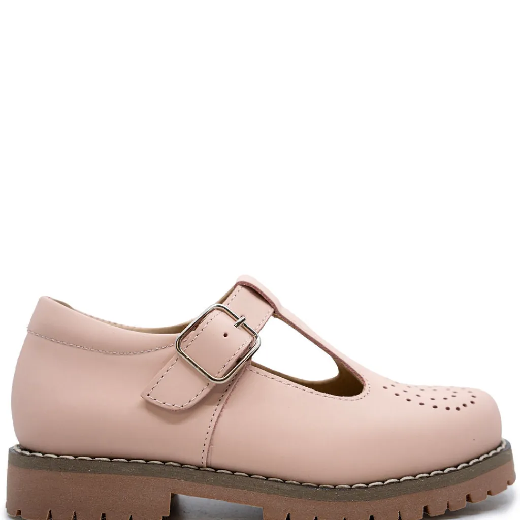 BluBlonc Salmon Gum Chunky T Strap Loafer Online