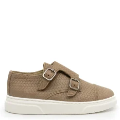 BluBlonc Taupe Textured Dress Sneaker Best