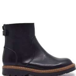 Bonpoint Black Leather Back Zipper Boot Sale