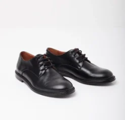Bonpoint Black Louis Derby Dress Shoe Online
