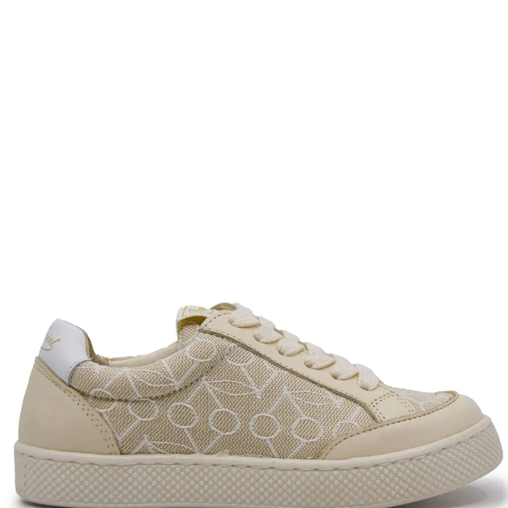 Bonpoint Cherry Print Lace Sneaker Fashion