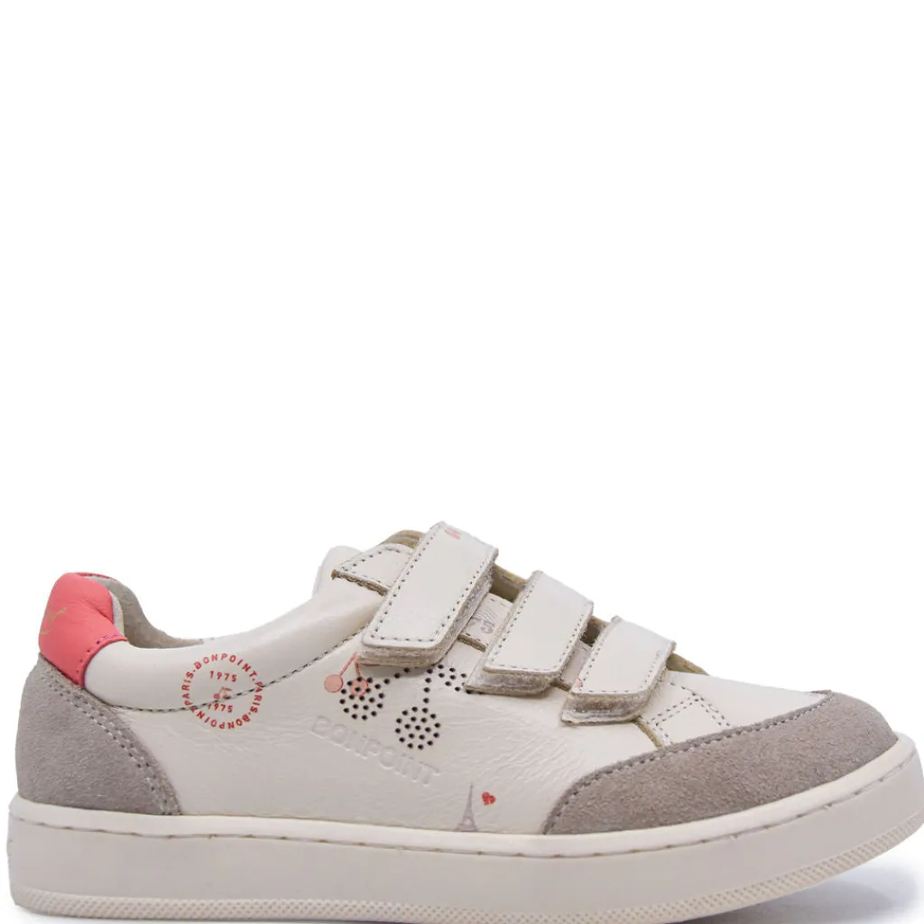 Bonpoint Cherry Print Velcro Sneaker Hot