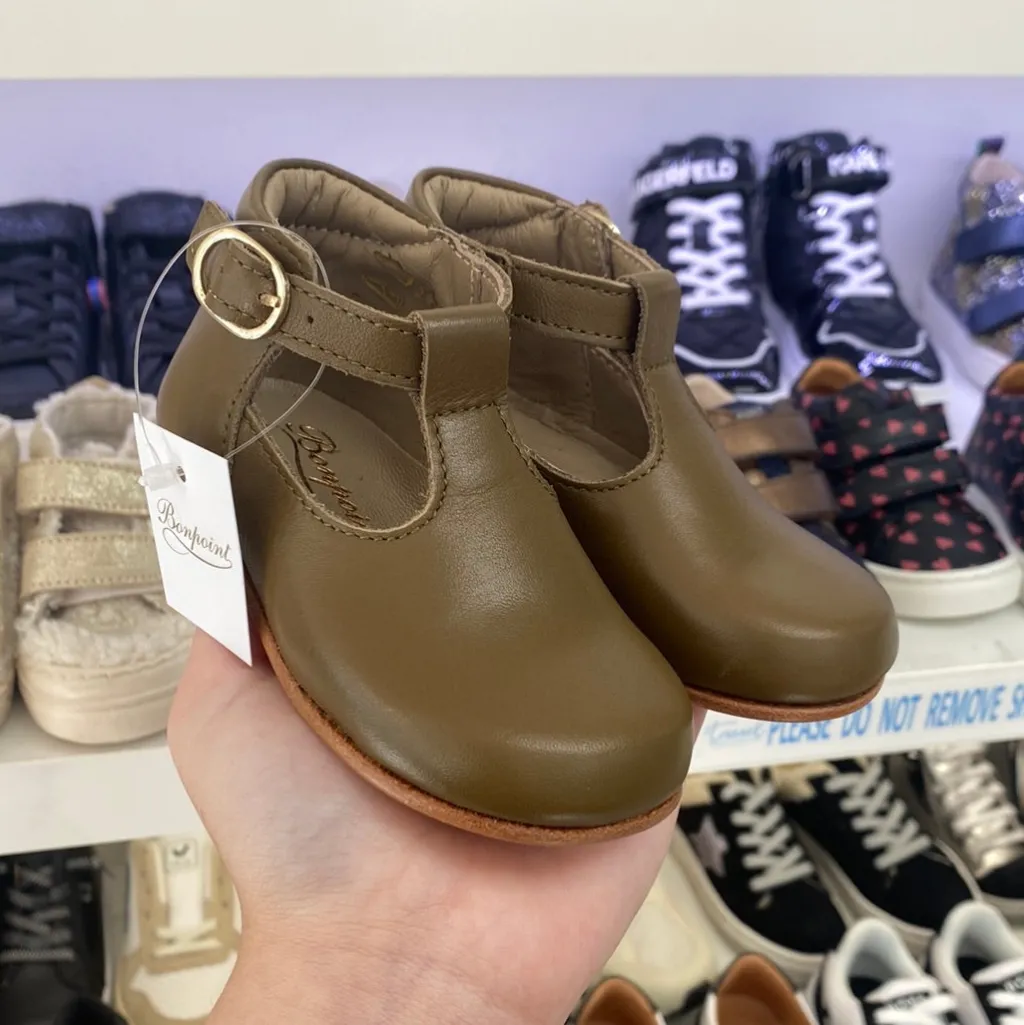 Bonpoint Clay Buckle Baby Shoe Hot