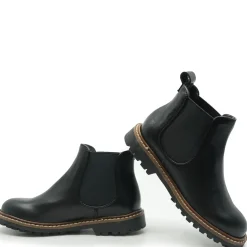 Bonpoint Mathis Black Leather Slip On Bootie Clearance