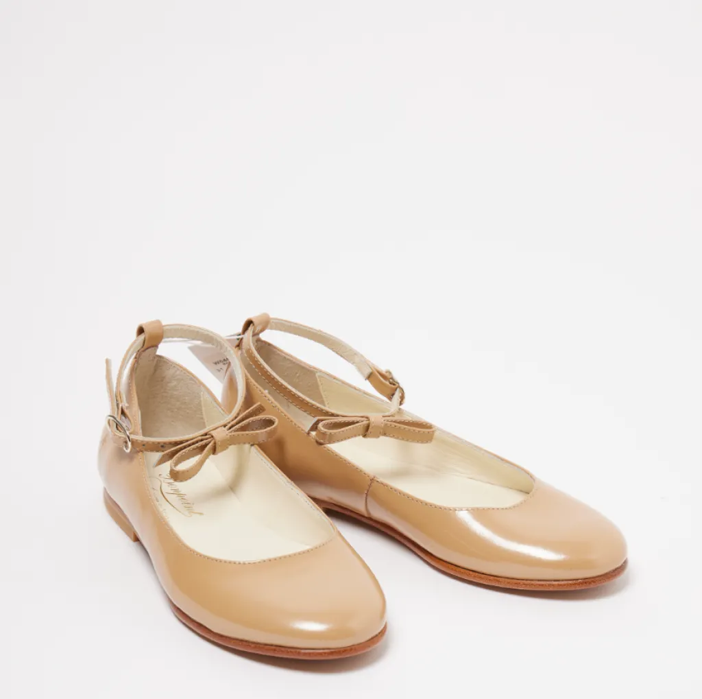 Bonpoint Nude Ankle Bow Mary Jane New