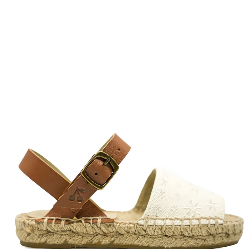 Bonpoint Off White Fava Espadrille Sandal Clearance