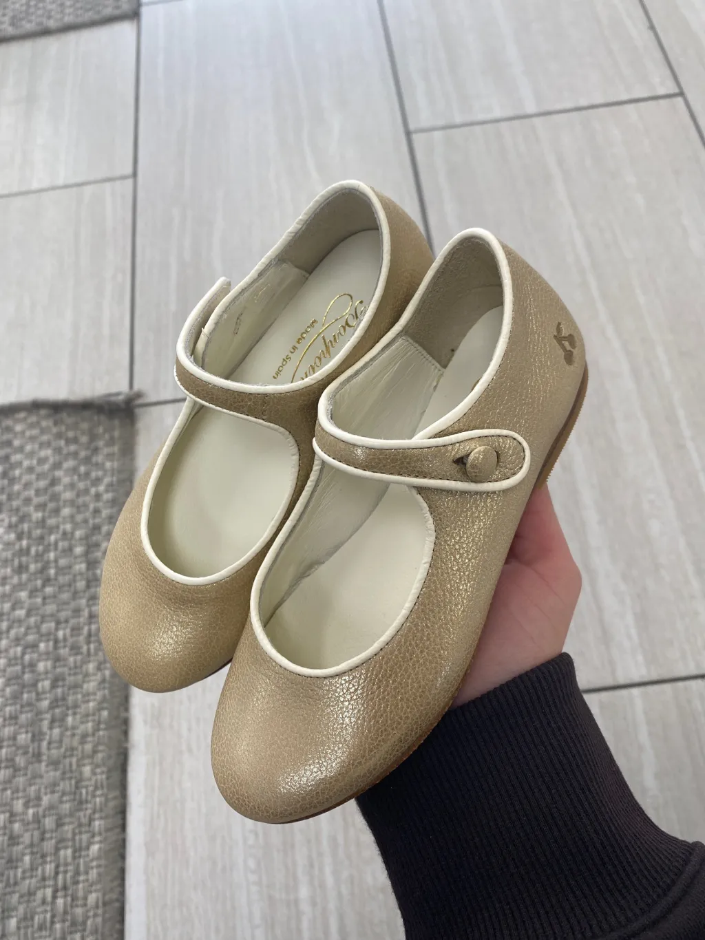 Bonpoint Oro Gold Ella Mary Jane Sale
