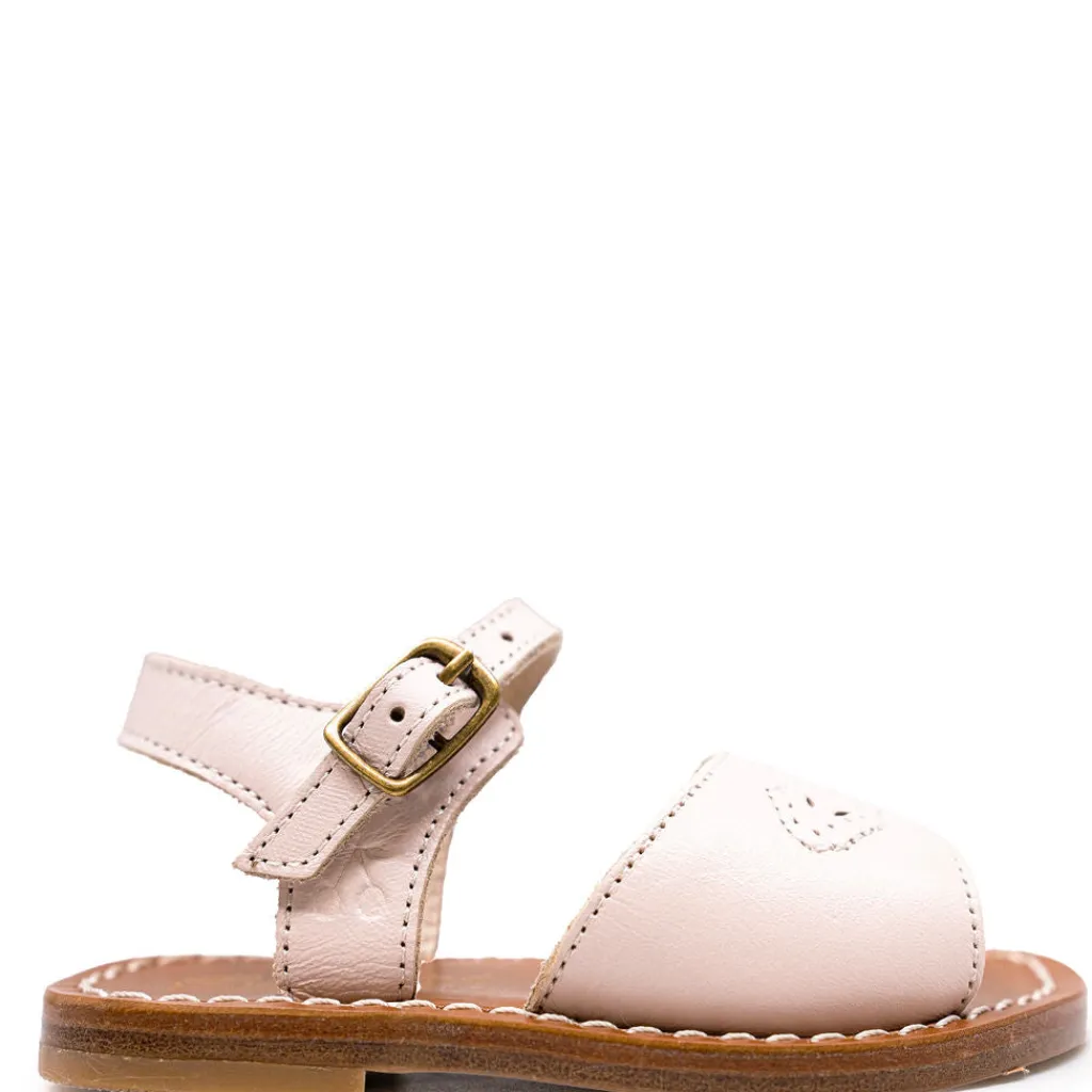 Bonpoint Rose Leather Sandal Hot