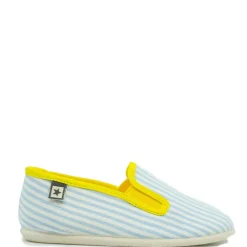 BONTON Blue Striped Slip On Sale
