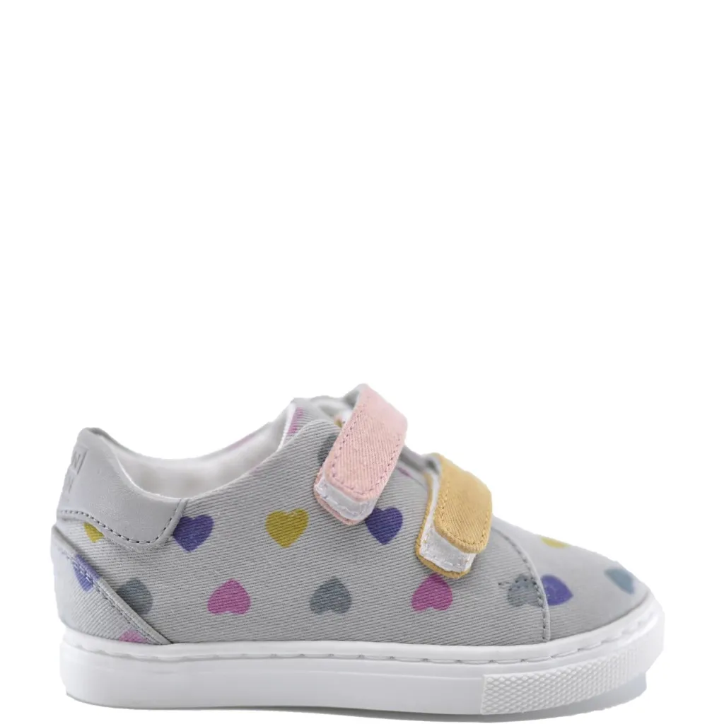 BONTON Multi Hearts Velcro Sneaker Clearance