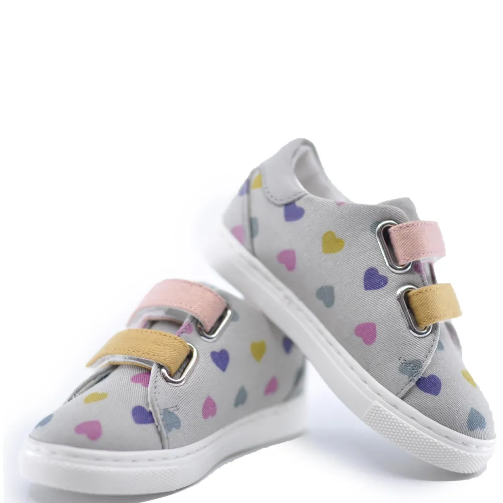 BONTON Multi Hearts Velcro Sneaker Clearance