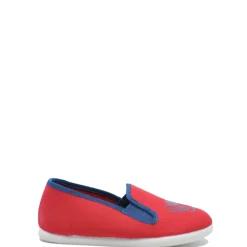 BONTON Tiger Red Canvas Slip On Online