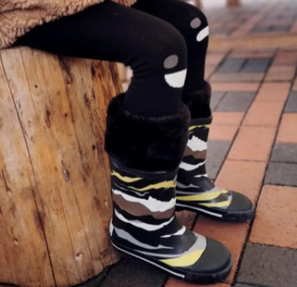 Boxbo Black Camo Rainboot New