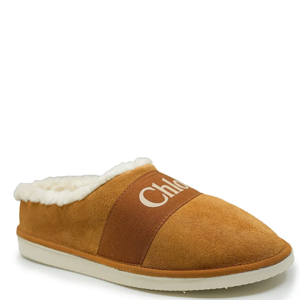 Chloe Camel Fur Slipper Fashion