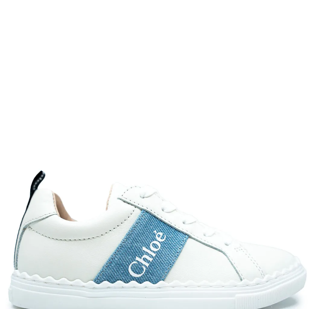 Chloe Off White Scalloped Sneaker Clearance