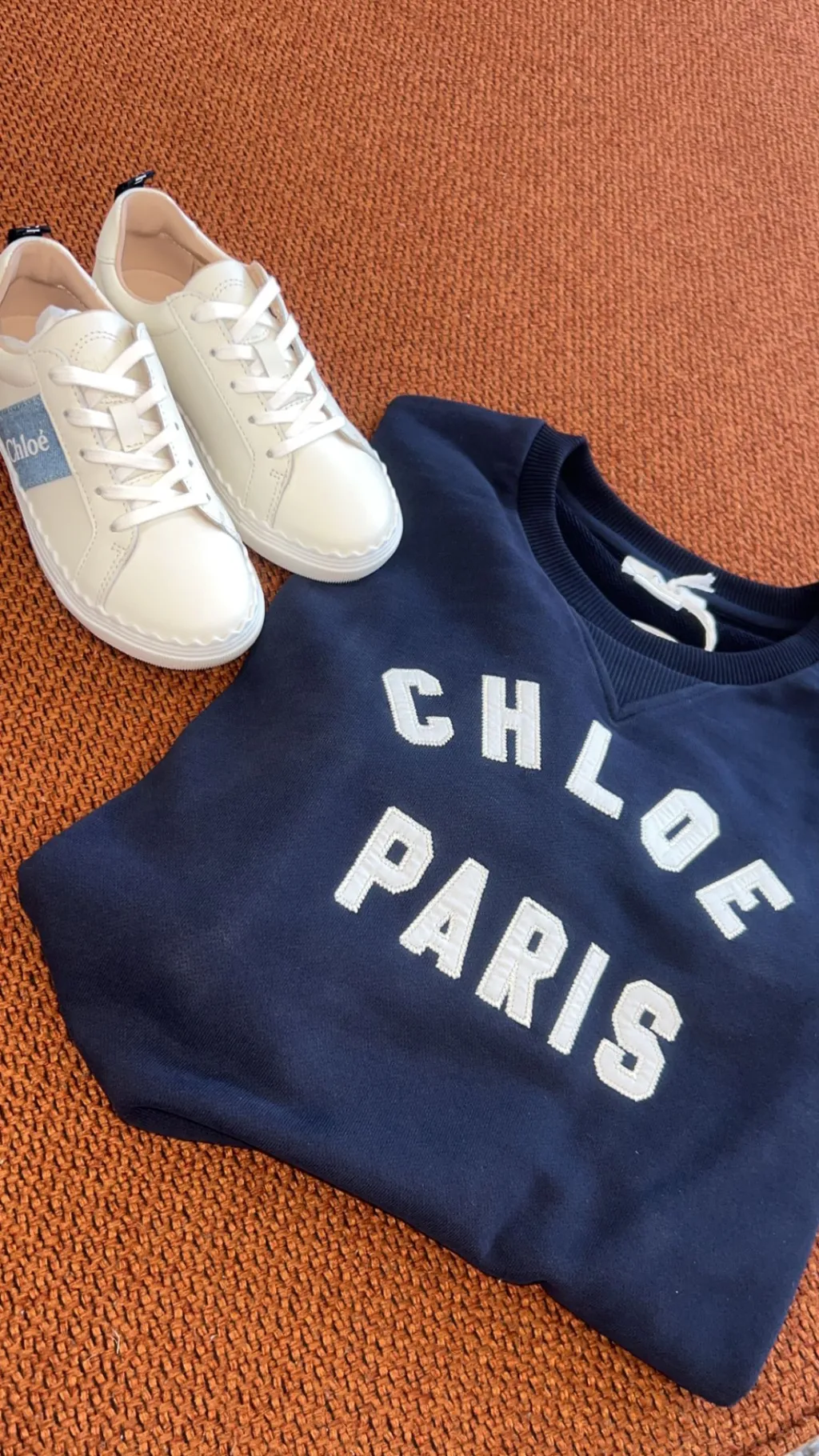 Chloe Off White Scalloped Sneaker Clearance