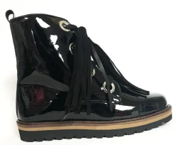 Confetti Black Patent Tassel Boot Best