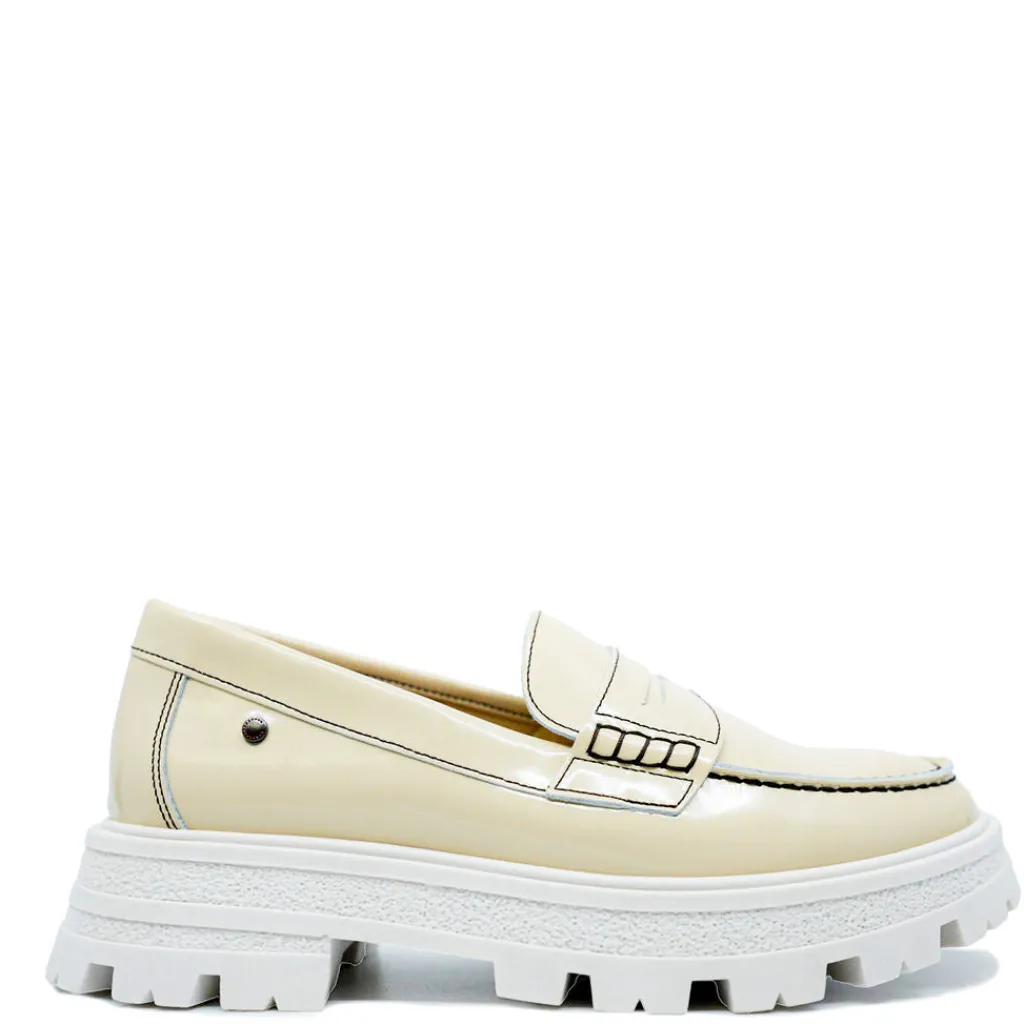 Confetti Cream Patent Chunky Penny Loafer Online