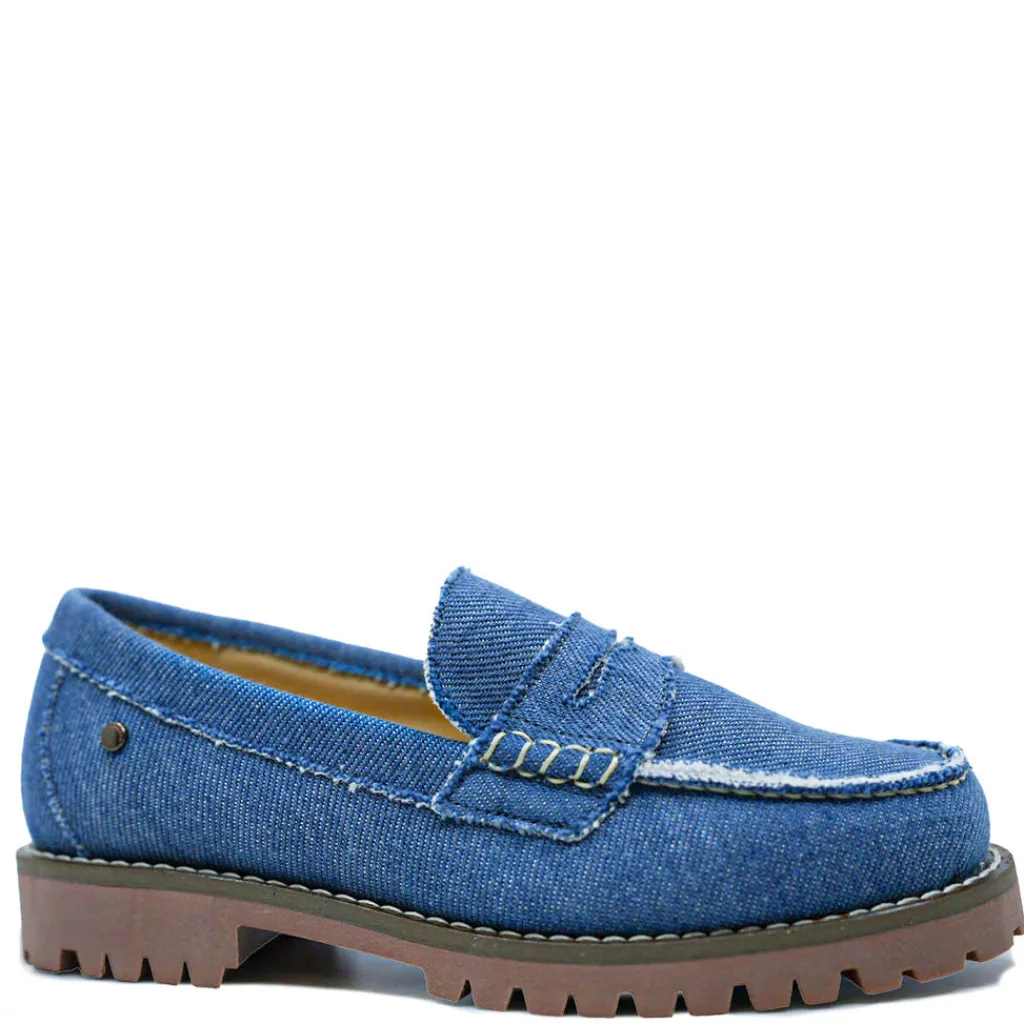 Confetti Denim Chunky Penny Loafer Outlet