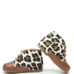 Confetti Leopard and Brown Baby Bootie Best