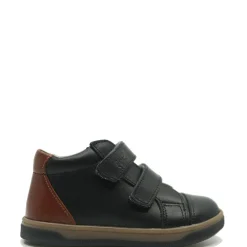 Emel Black and Luggage Velcro Baby Sneaker Hot