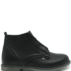 Emel Black Leather Zipper Bootie Fashion