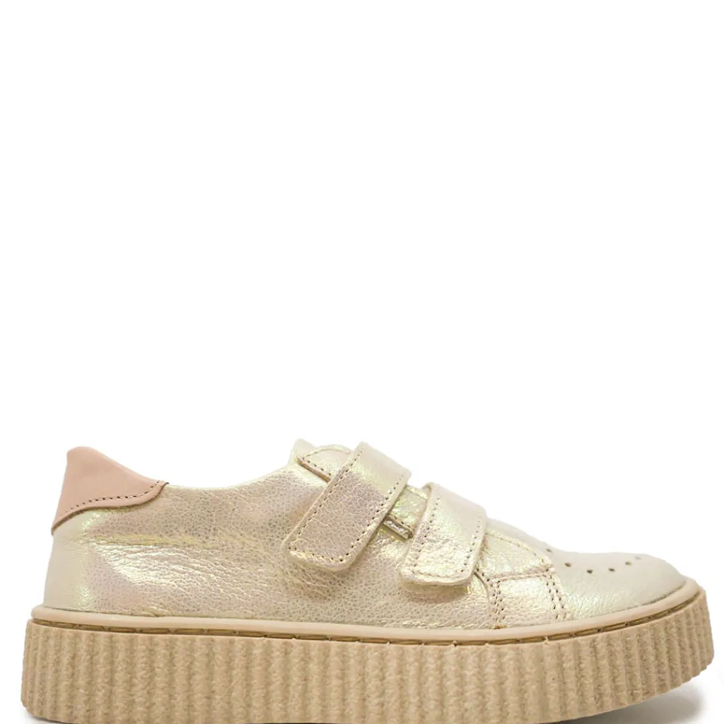 Emel Iridescent Heart Velcro Sneaker Fashion