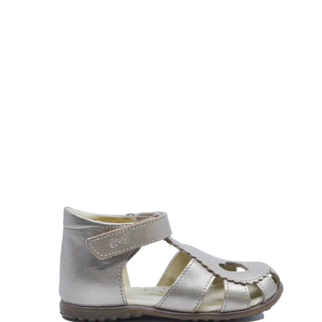 Emel Metallic Heart Baby Sandal Online