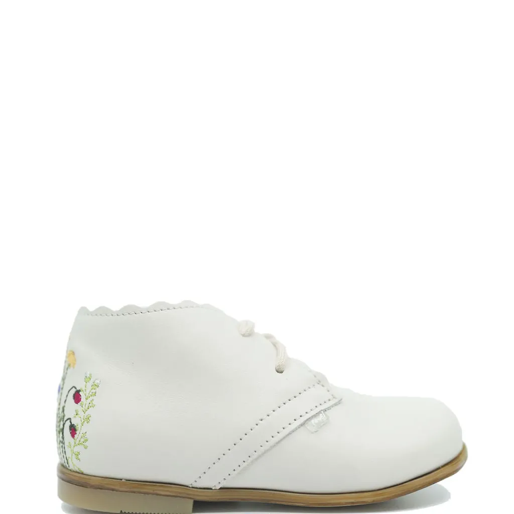 Emel Off White Embroidered Baby Bootie Sale