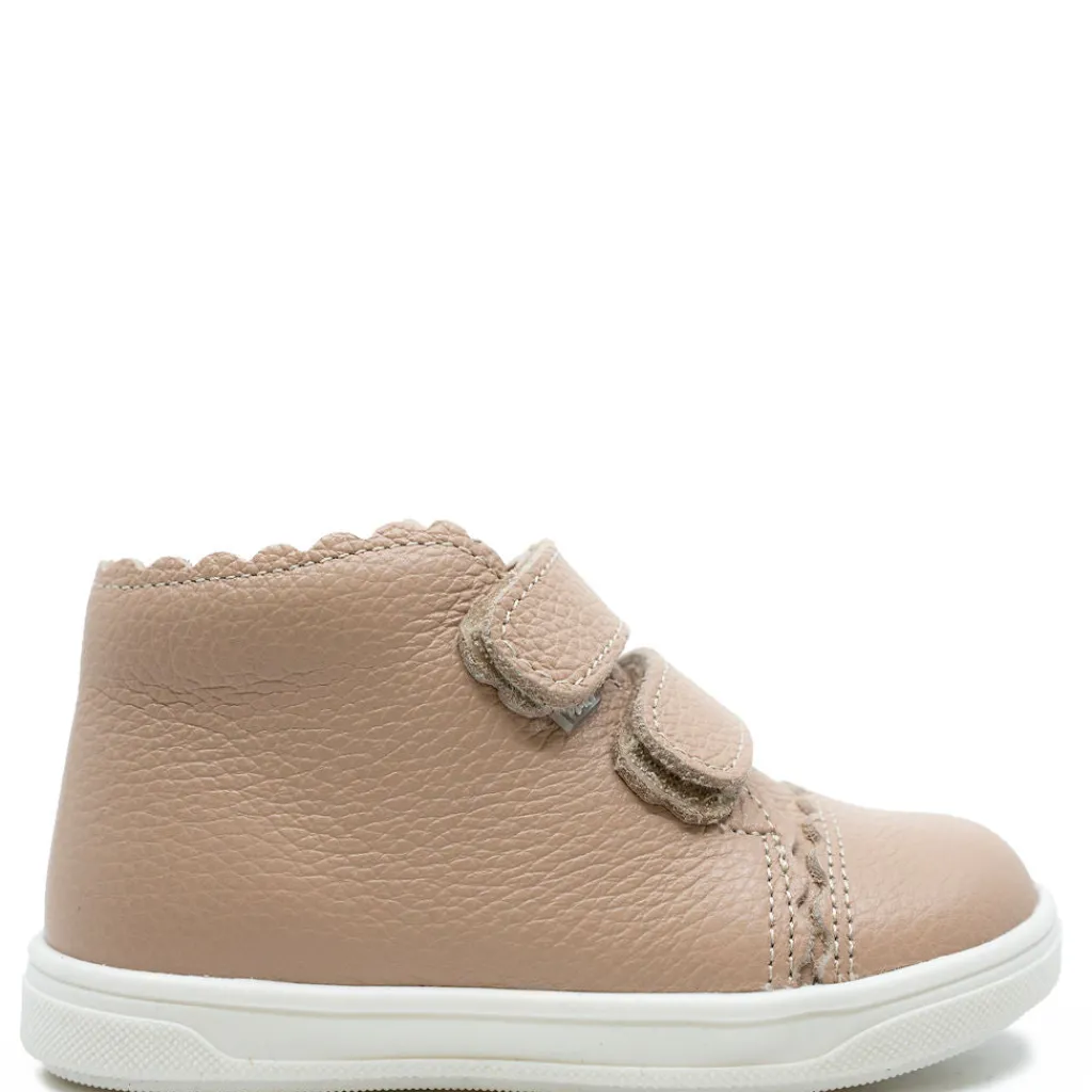 Emel Pebbled Nude Pink Baby Sneaker Clearance
