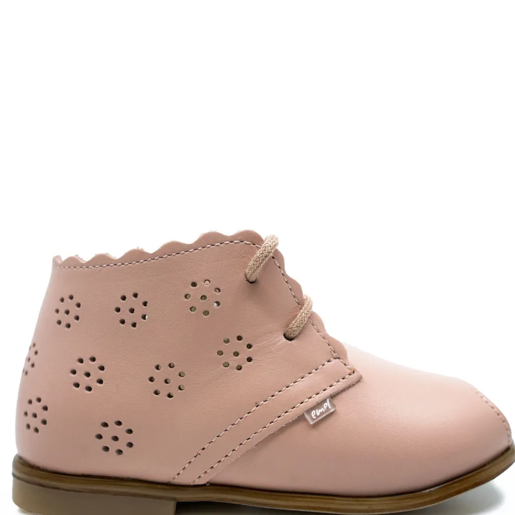 Emel Pink Perforated Baby Shoe Fashion