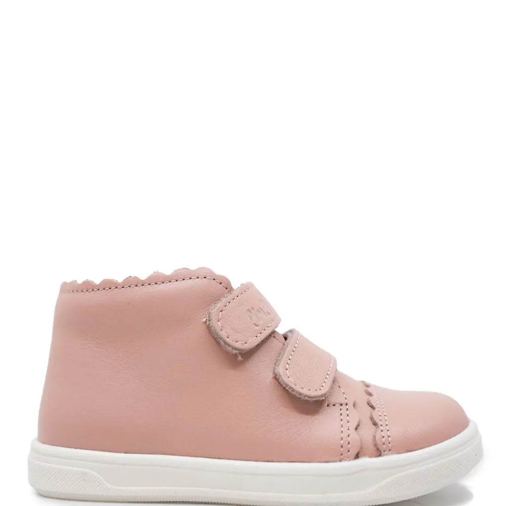 Emel Pink Scalloped Baby Sneaker Sale