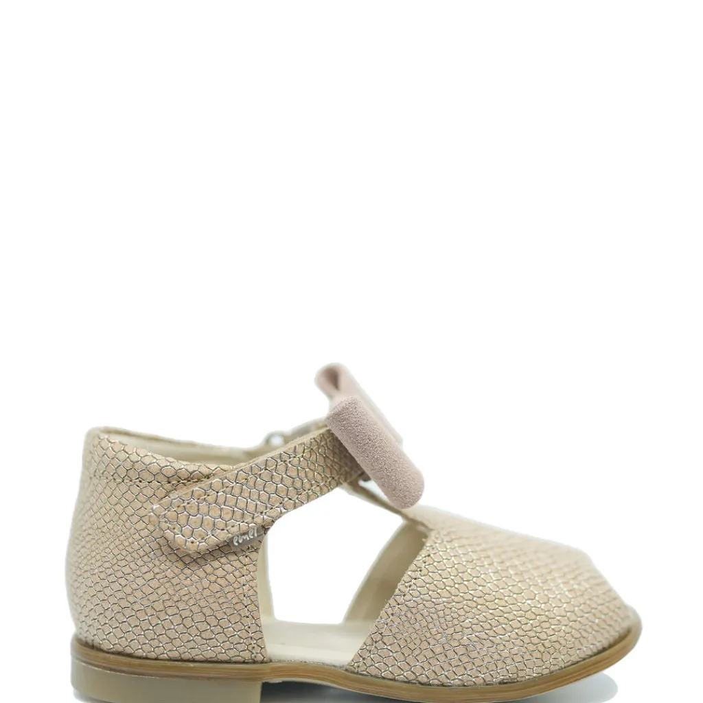 Emel Pink Snake Bow Baby Sandal Online