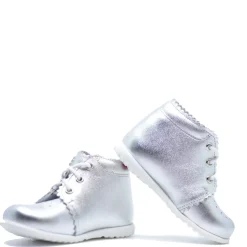 Emel Silver Heart Baby Bootie New