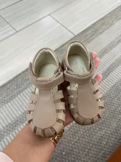 Emel Taupe Closed Toe Baby Sandal Outlet