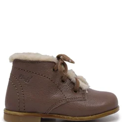 Emel Taupe Fur Trim Baby Bootie Discount