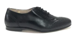 Hoo Black Leather Oxford Clearance