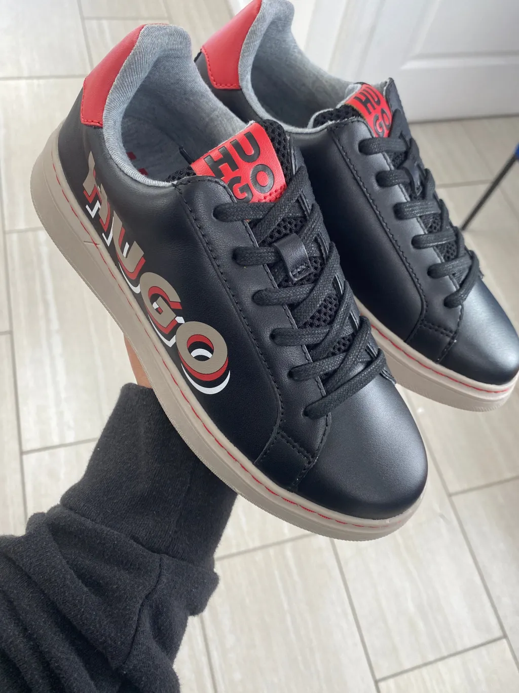 HUGO BOSS Black Branded Sneaker Clearance
