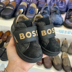 HUGO BOSS Black Logo Velcro Baby Sneaker Clearance