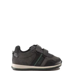 HUGO BOSS Gray Leather Baby Sneaker Online