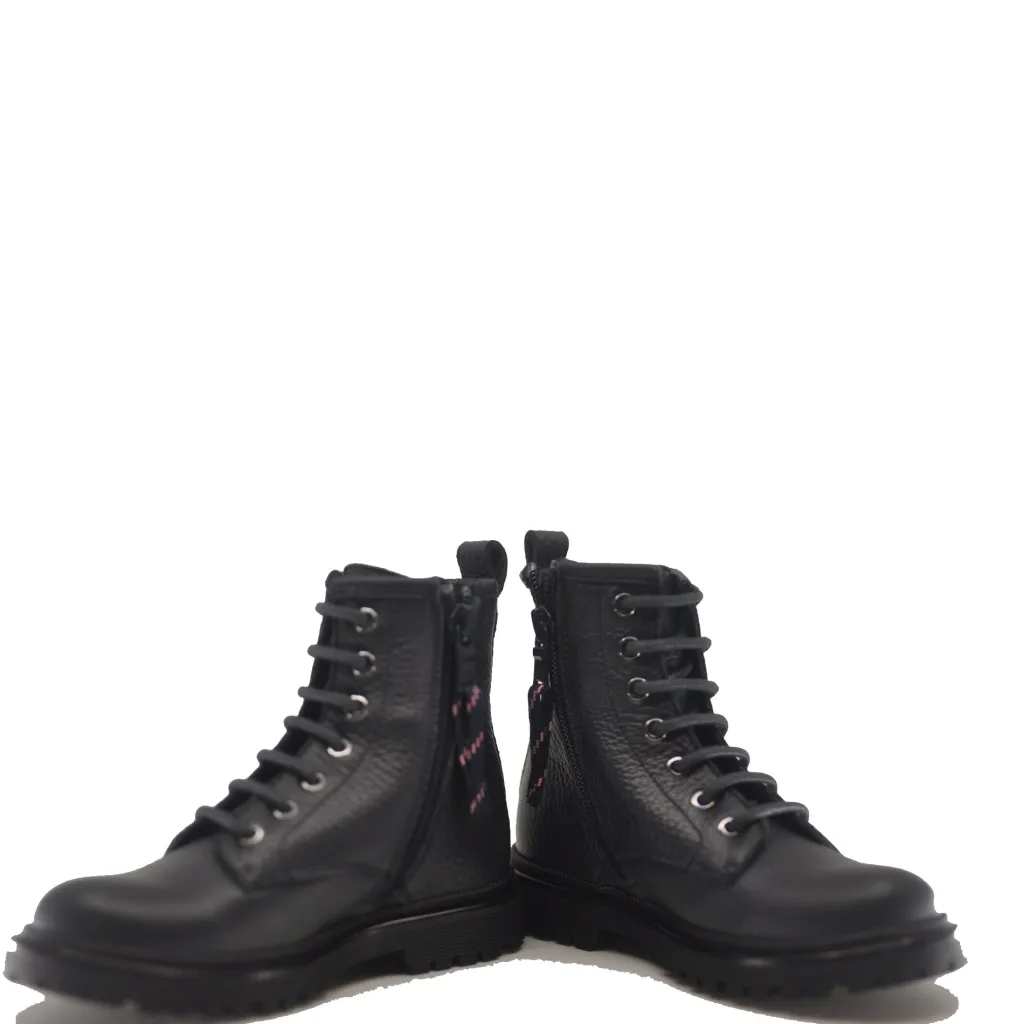 HUGO BOSS Navy Leather Boot Best