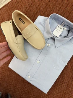 HUGO BOSS Stone Logo Loafer Online