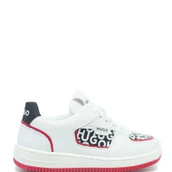 HUGO BOSS White Logo Lace Sneakers Discount