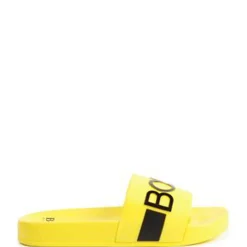 HUGO BOSS Yellow Logo Slide New