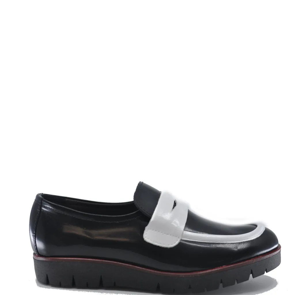 LMDI Collection LMDI Black and White Slip-On Loafer Hot