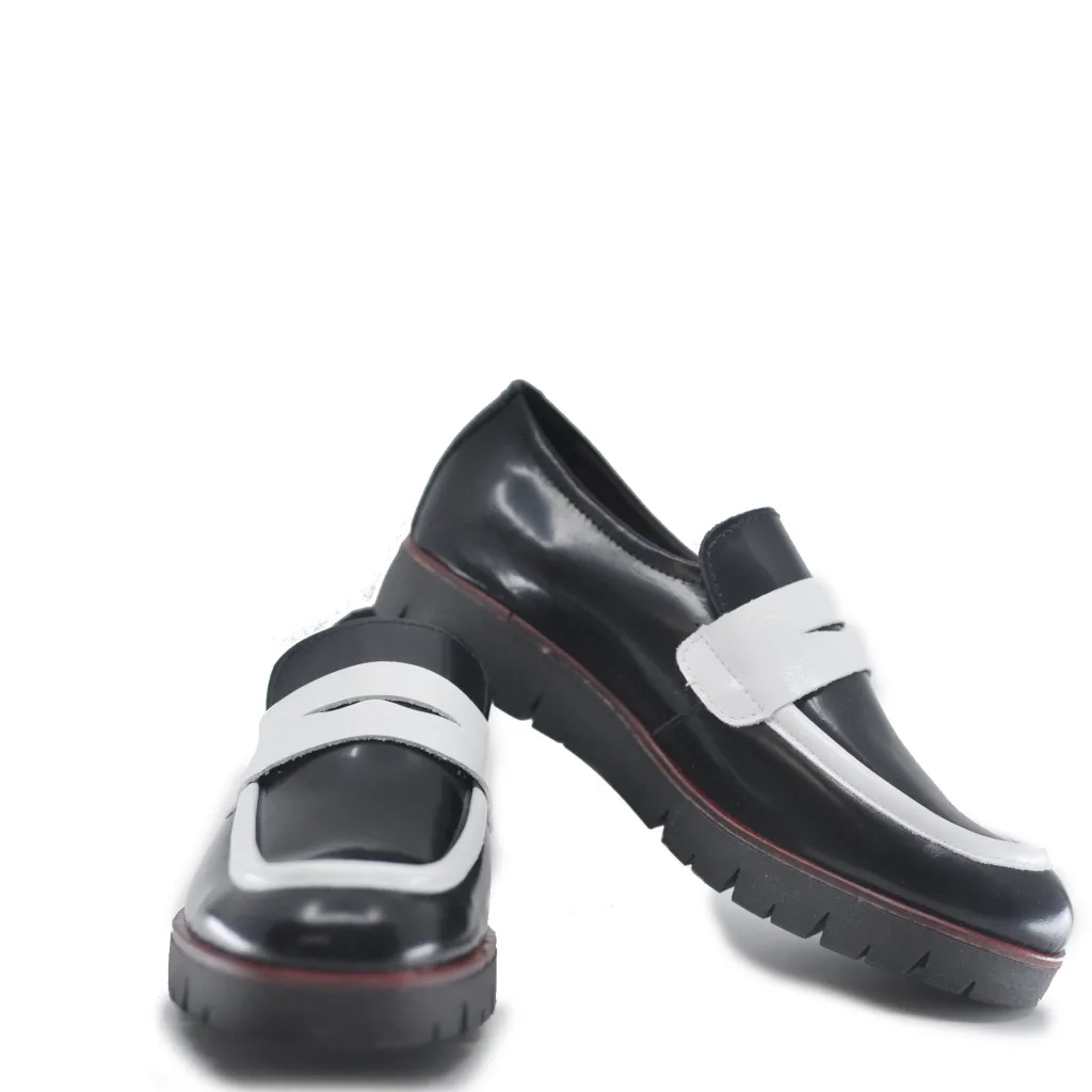 LMDI Collection LMDI Black and White Slip-On Loafer Hot