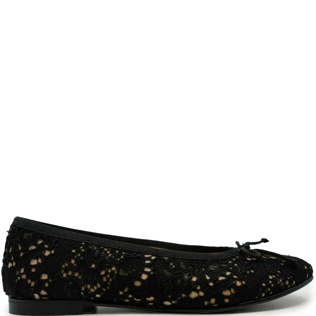 LMDI Collection LMDI Black Crochet Ballet Flat Clearance