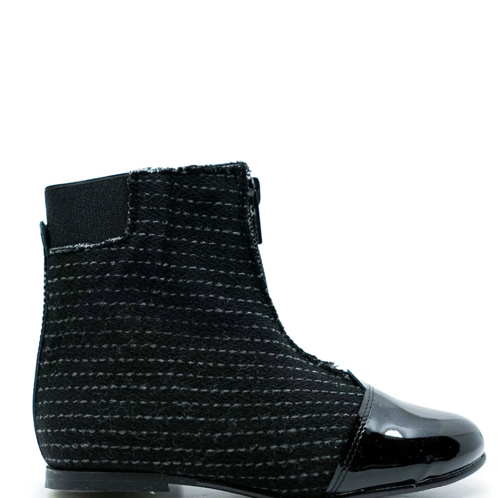 LMDI Collection LMDI Black Pinstripe Bootie New