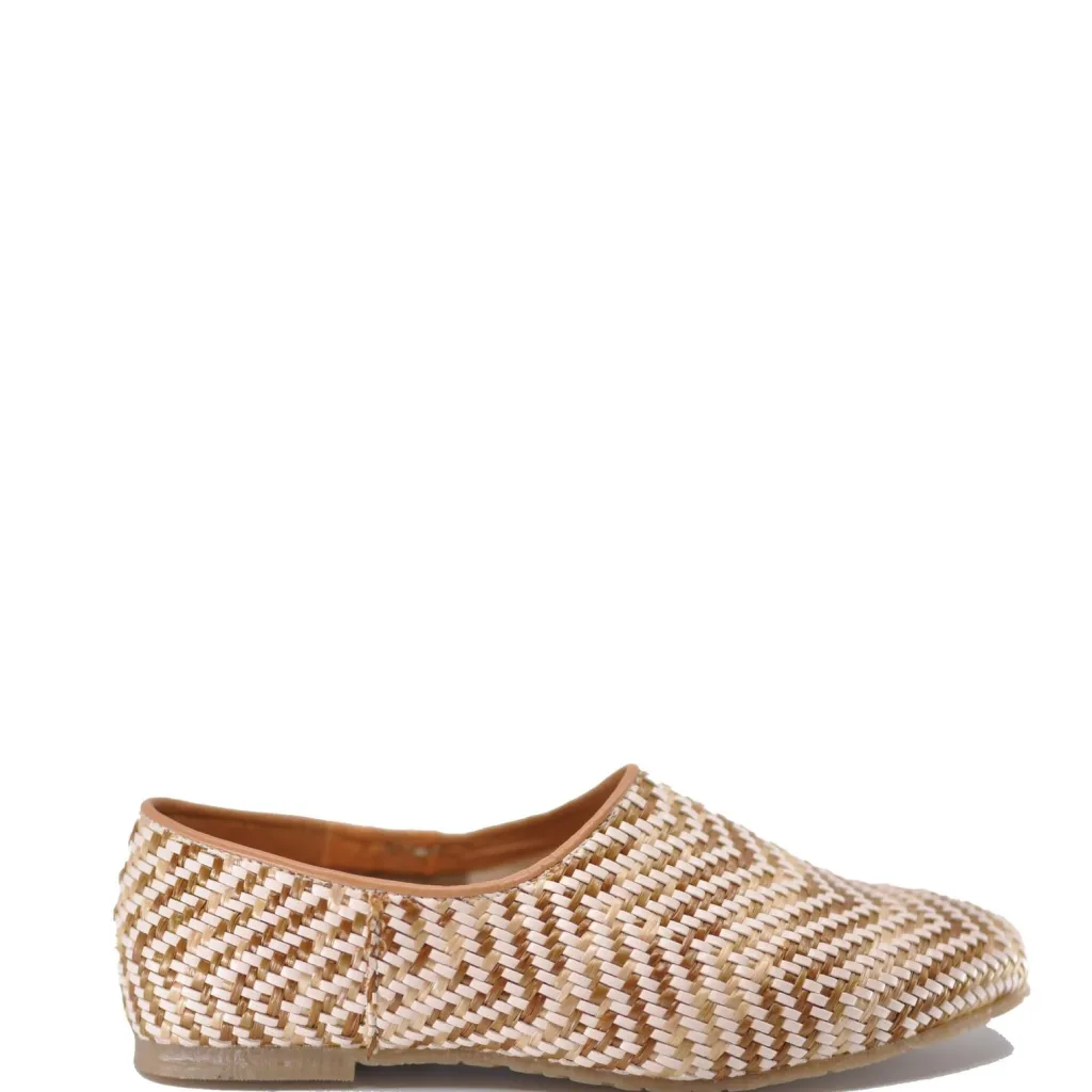 LMDI Collection LMDI Coffee Wicker Slip On Shoe Fashion