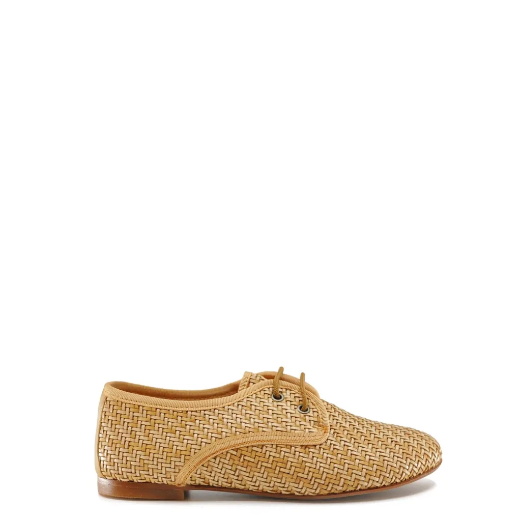 LMDI Collection Camel Wicker Lace Derby Best